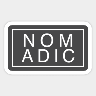 Contrasting Nomadic Design Sticker